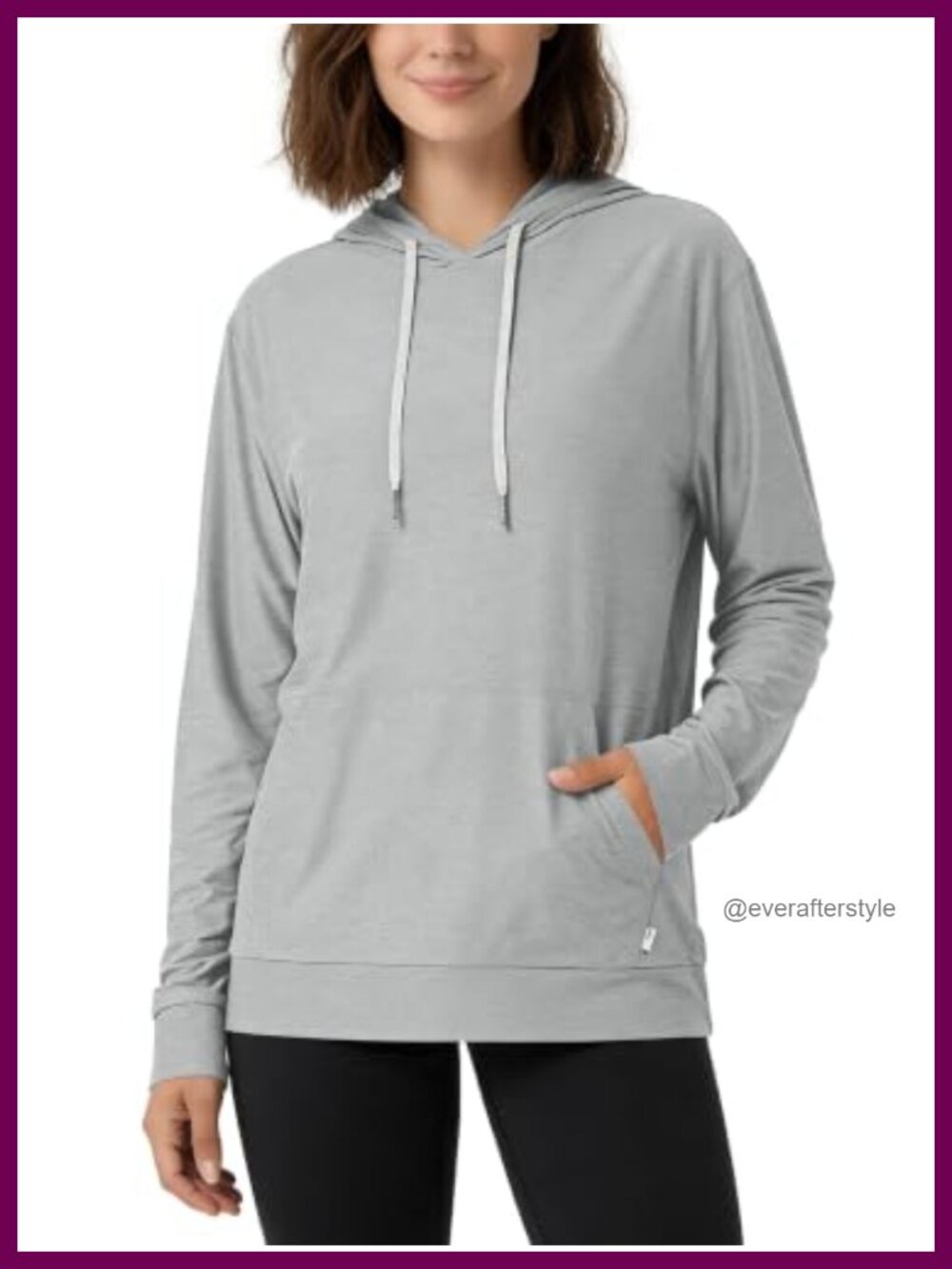 Oversized Hoodie Ultra Soft Pullover UPF 50+ Kangaroo Pocket